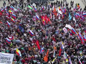 22 тысячи человек пришли на митинг протеста на проспект Сахарова