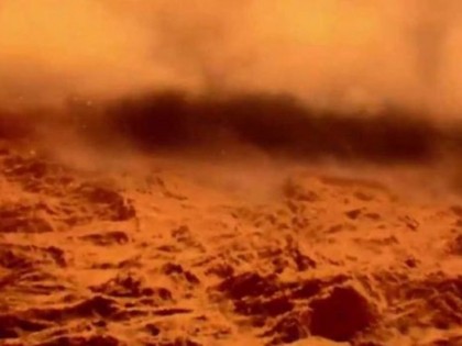 Марсоход Curiosity успел снять на камеру призрачного пылевого дьявола