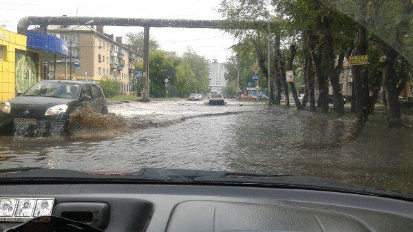 Челябинск плавает после дождя