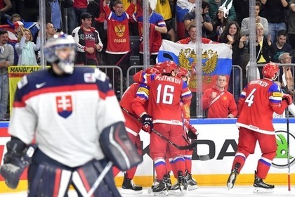 Россия выиграла на чемпионате мира у словаков. Половину шайб забросили челябинцы