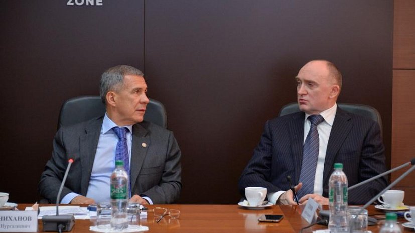 Президент Татарстана и губернатор Южного Урала встречаются в Магнитогорске