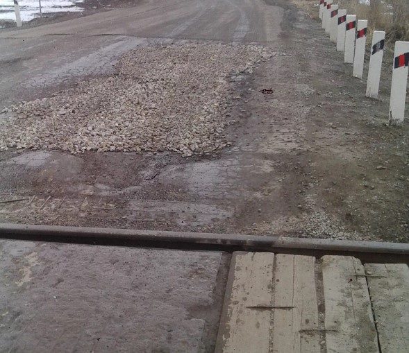 В поселке Новосинеглазово возникли дорожные пробки