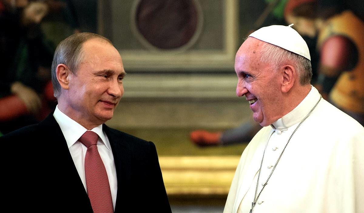 Папа Римский и Владимир Путин встретятся в Ватикане 4 июля