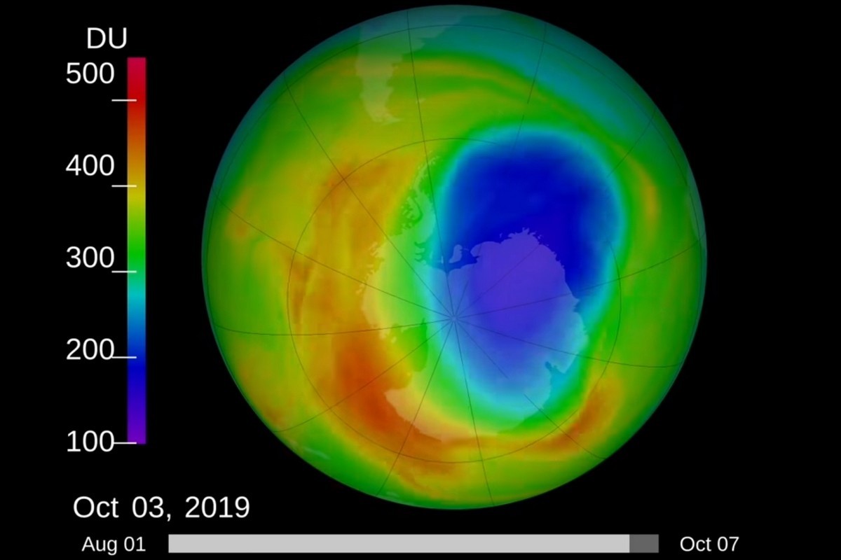 Размер озоновой дыры над Землей уменьшился до 37-летнего минимума