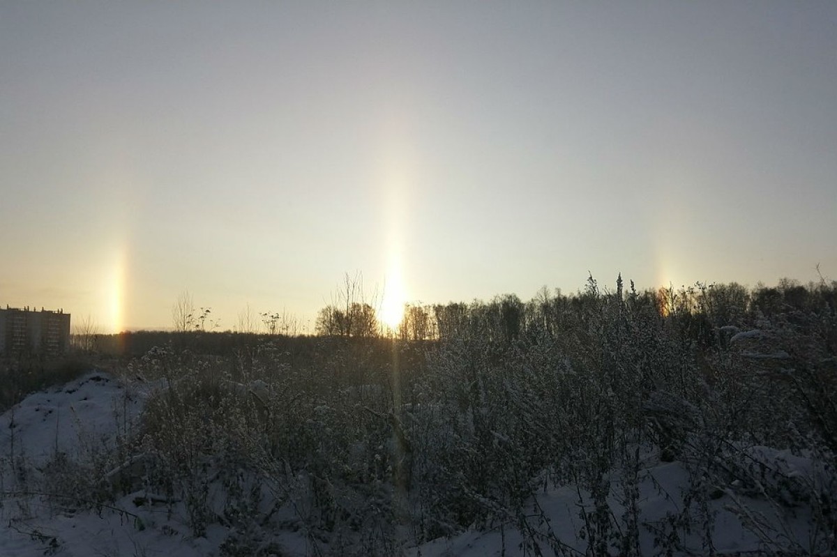 Три солнца над Челябинском сумел снять житель города
