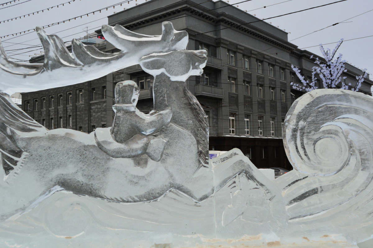 Ледовый городок в Челябинске лишился своей красоты