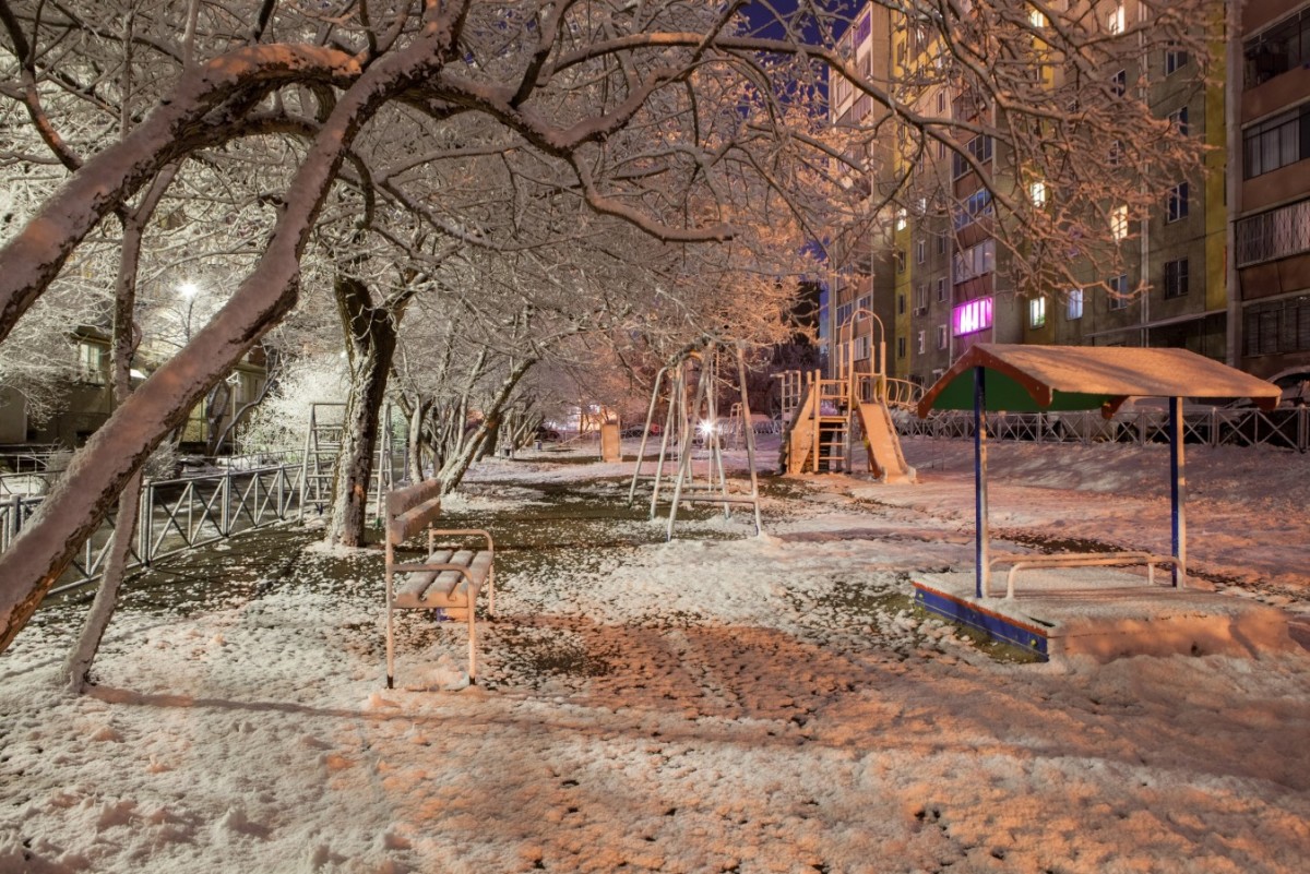 Апрельский снег в Челябинске никто не ожидал