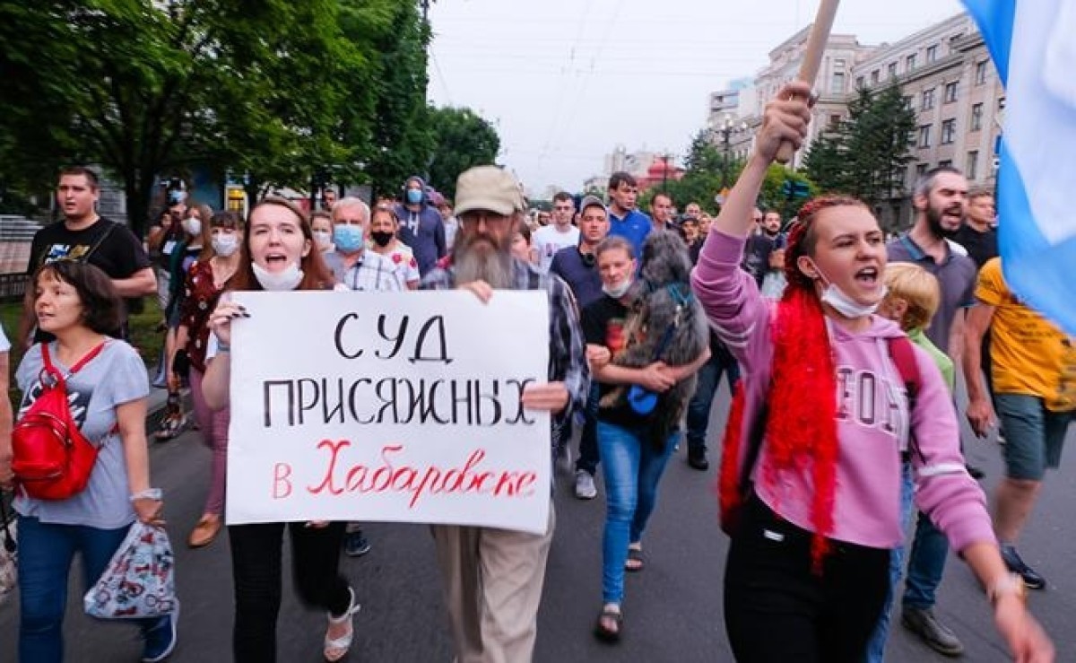 В поддержку Фургала митингуют в Хабаровске шестую субботу подряд