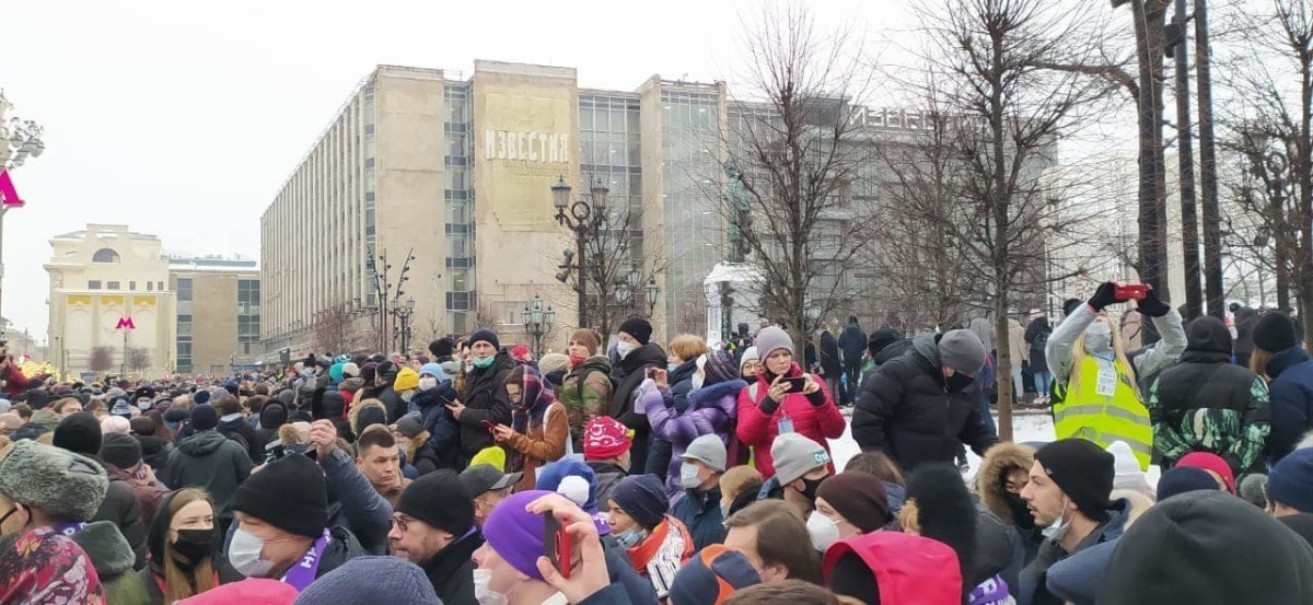 «Изначально было ощущение праздника»: рассказала участница протестной акции 23 января в Москве