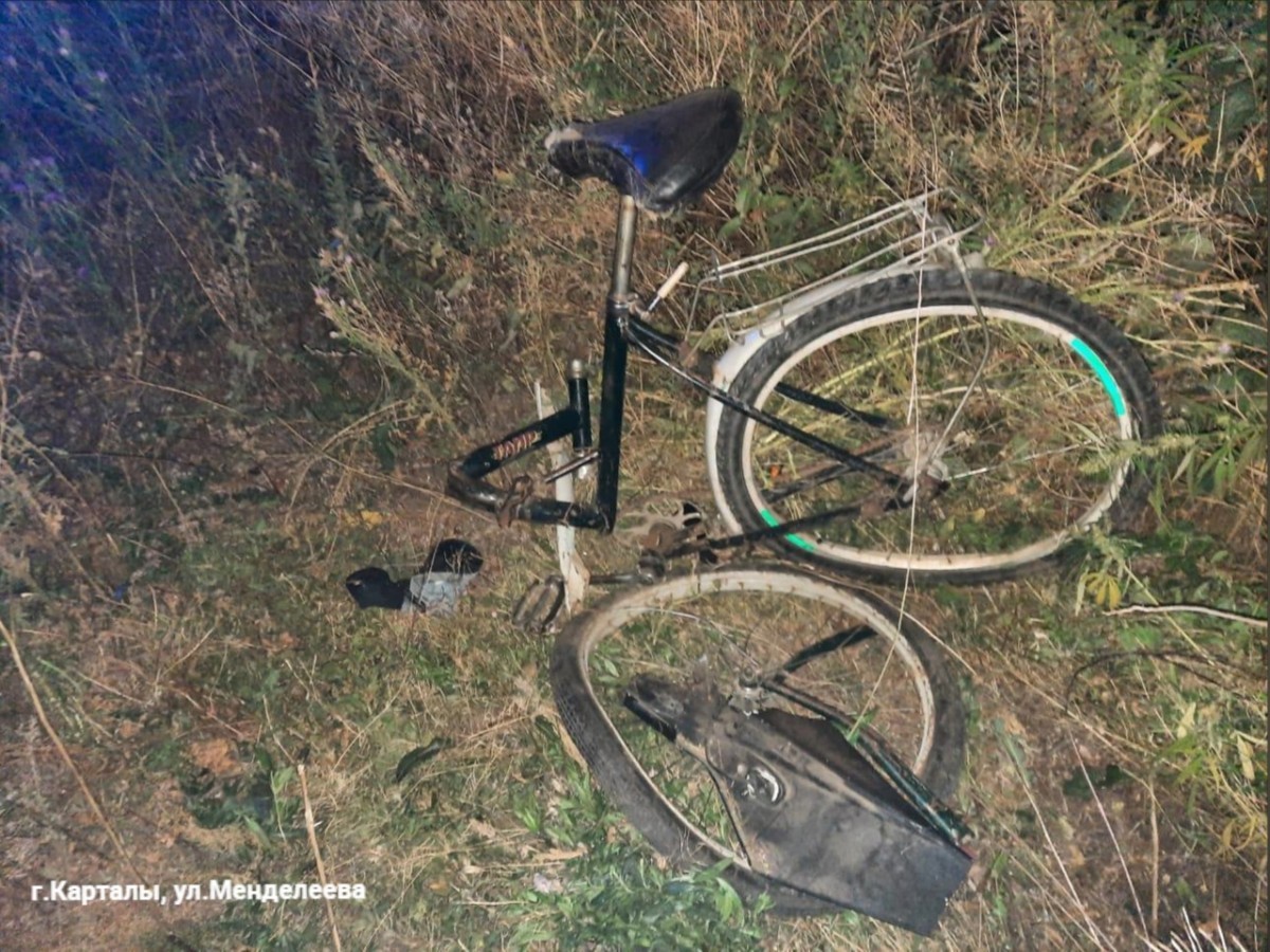 13-летнего велосипедиста задавили насмерть в Карталах