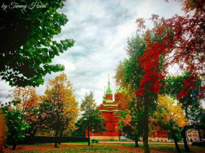 Золотая осень. Алое поле в Челябинске. Фото Сергея Белковского