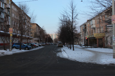 улица Кыштымская. Типичная городская застройка