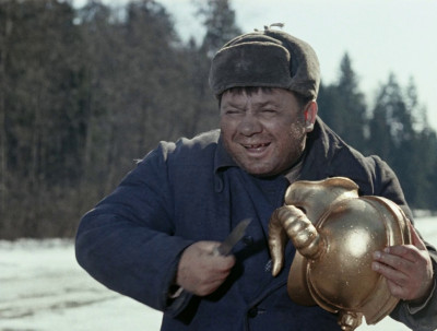 Кадр из фильма. Актер Евгений Леонов.
