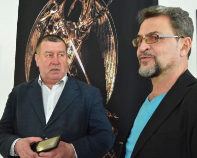  Игорь Лашманов и Андрей Старцев на выставке. Фото Сергея Белковского