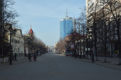Вид на кировку. 30 марта 2020 года. Челябинск. Фото Сергея Белковского