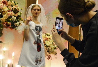 Модель одежды Насти Белковской. 