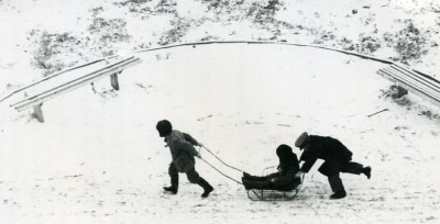 Первый снег. 60-е годы. Фото Владимира Белковского