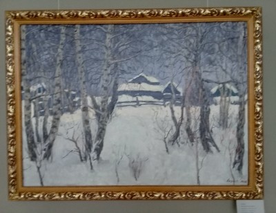 Зимний пейзаж с Рождественской выставки.