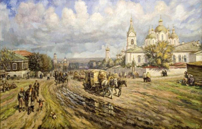 Челябинский дилижанс на картине Игнатия Вандышева