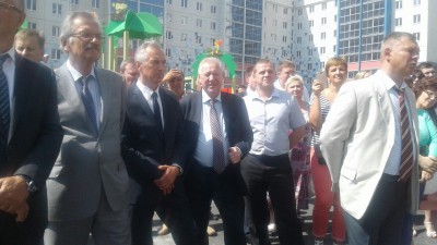 Делегация чиновников Челябинской области на открытии ЖК 