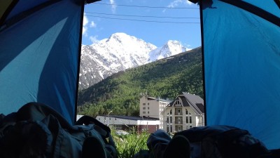 Эльбрус. Вид из палатки