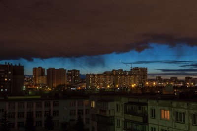 Грозовое небо над Челябинском 29 апреля